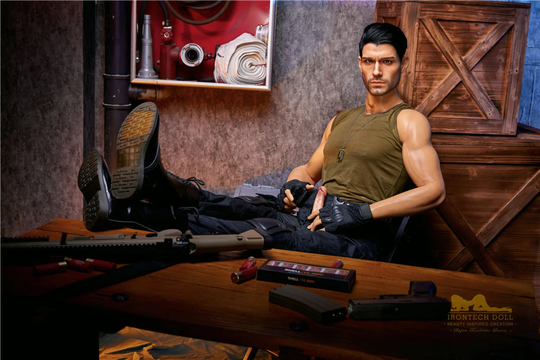 Thomas Soldier  176cm( 5ft8)  Silicone Male Sex Doll - IronTech Doll® - Image 23
