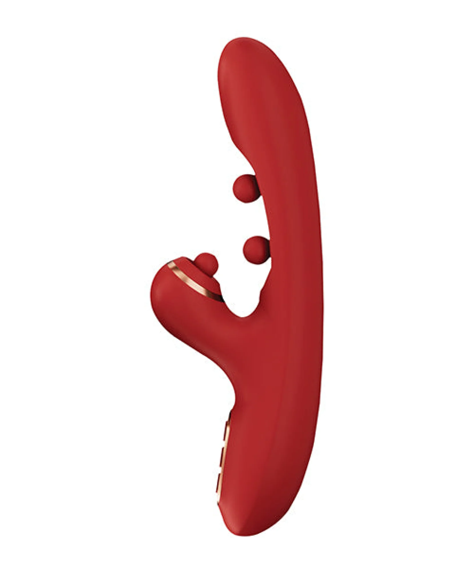 Tickler Wiggling G-Spot Vibrator & Tapping Clitoral Stimulator - Red - Image 3