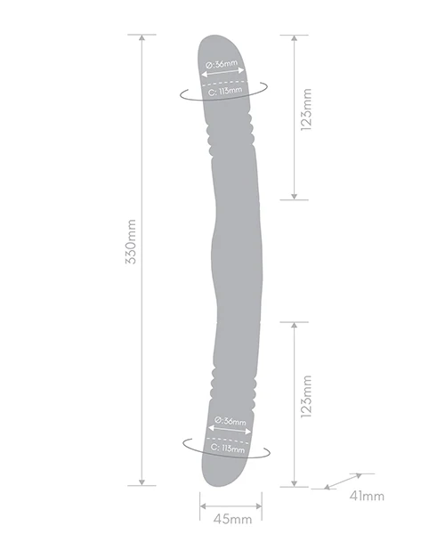 Together Double Delight Double-Ended Vibrating & Thrusting Vibrator - Purple - Image 3