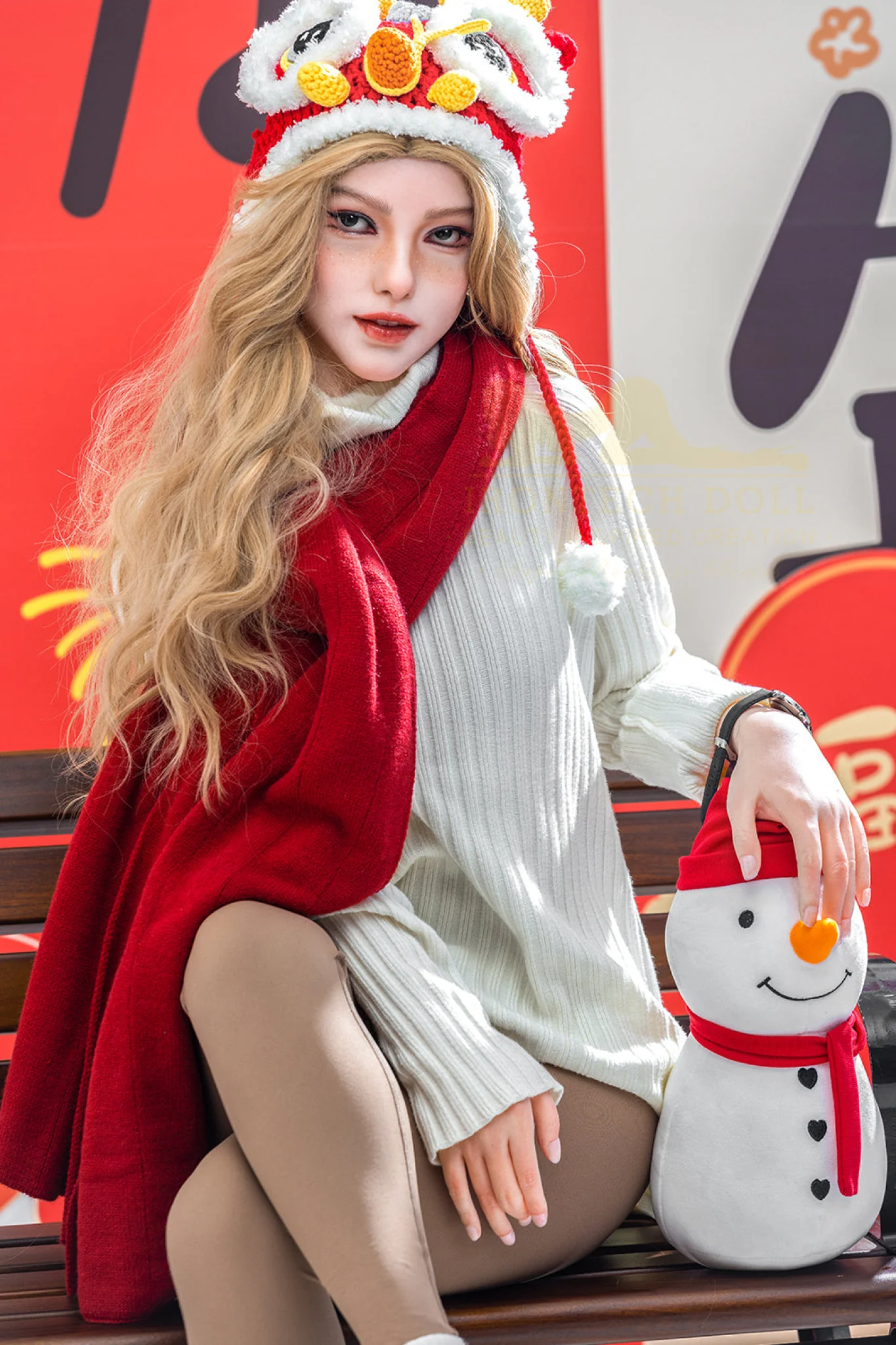 Vivian 163cm (5ft3) A-Cup Blonde Full Silicone - IronTech Doll® - Image 14