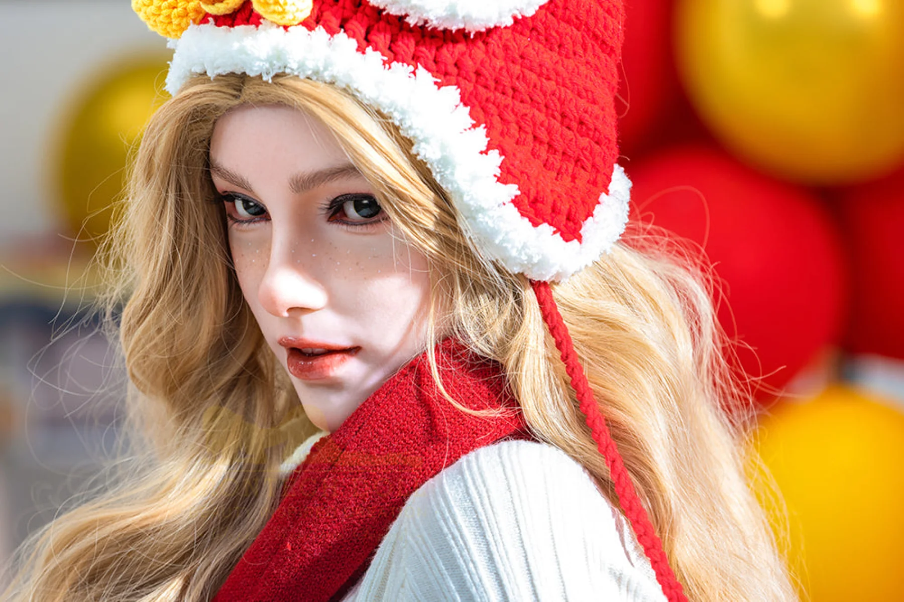 Vivian 163cm (5ft3) A-Cup Blonde Full Silicone - IronTech Doll® - Image 16