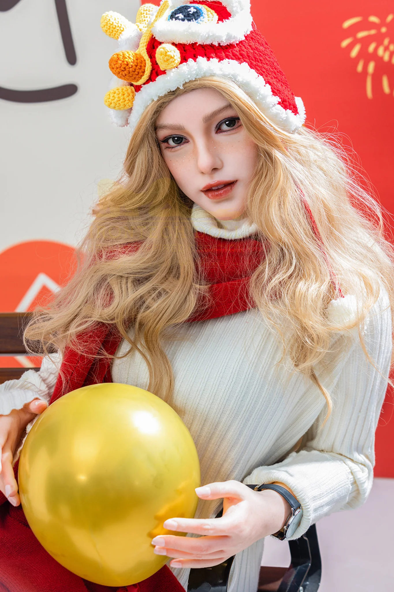 Vivian 163cm (5ft3) A-Cup Blonde Full Silicone - IronTech Doll® - Image 19