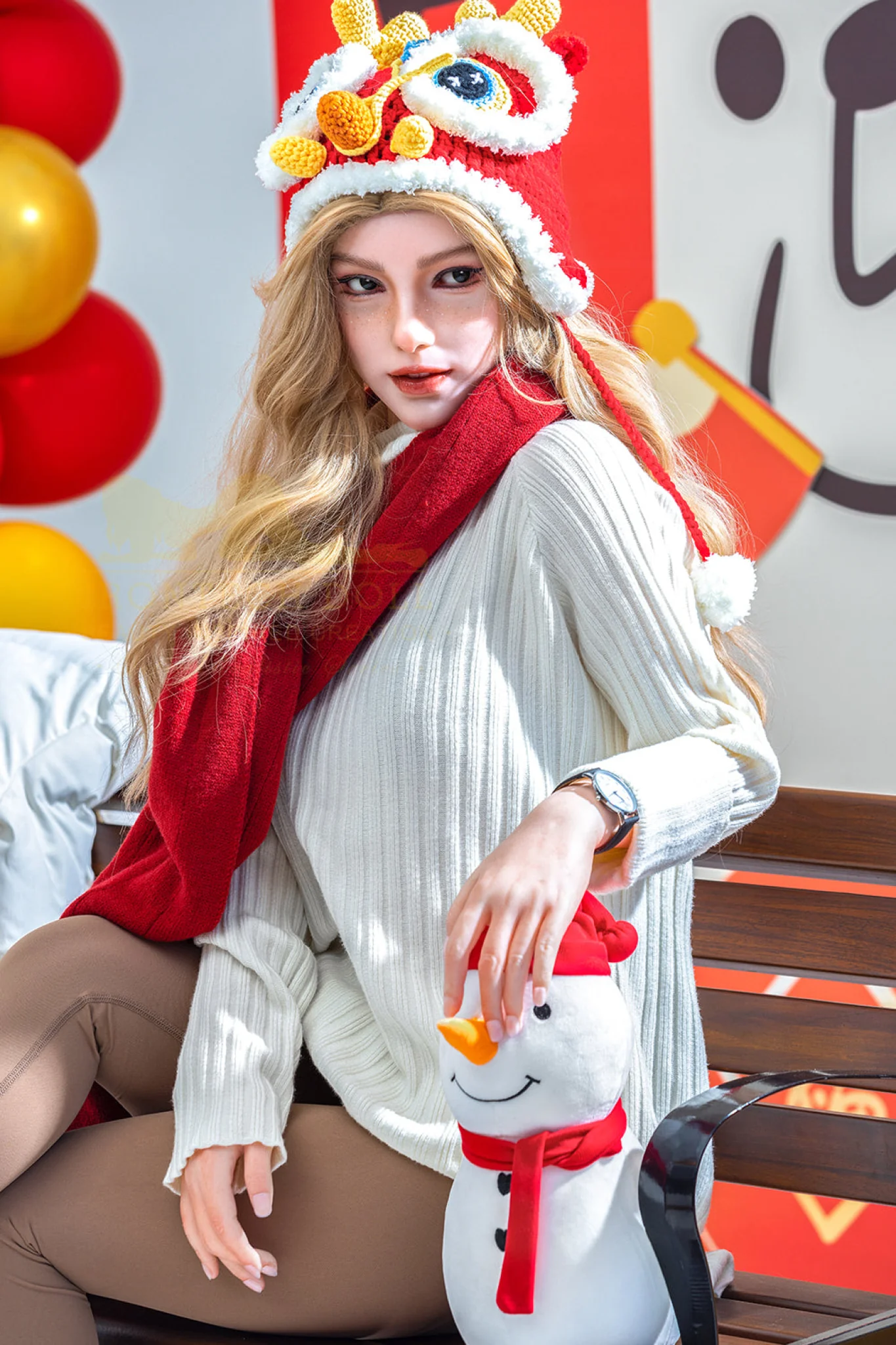 Vivian 163cm (5ft3) A-Cup Blonde Full Silicone - IronTech Doll® - Image 3