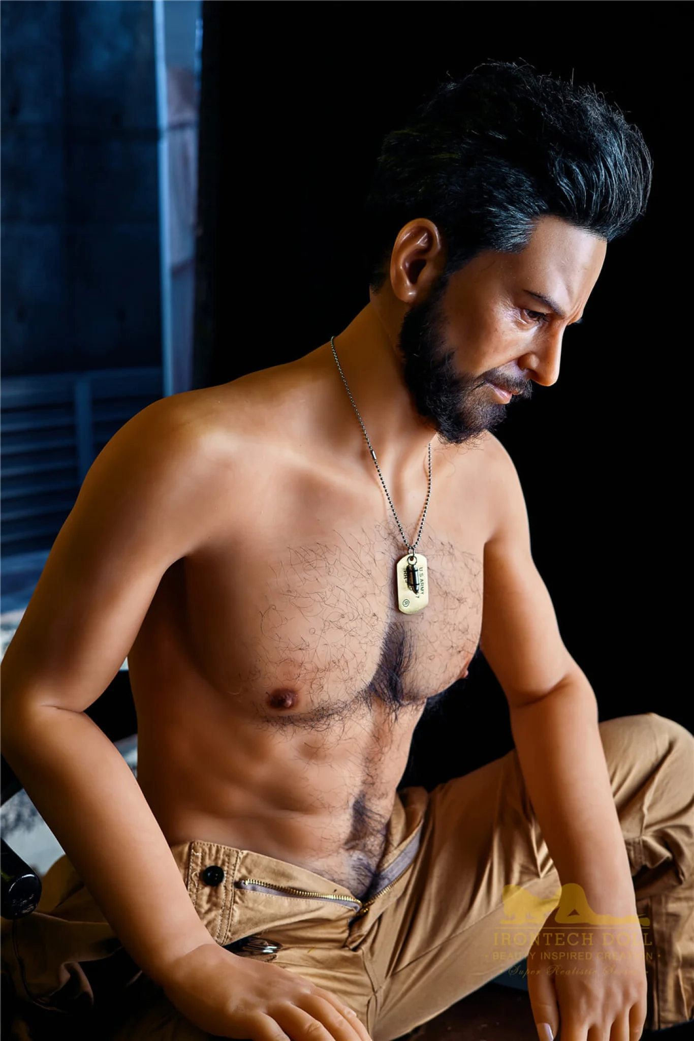 William 175cm 5ft74 TPE body and silicone head Hybrid Male Sex Doll - Iron Tech Doll - Image 5