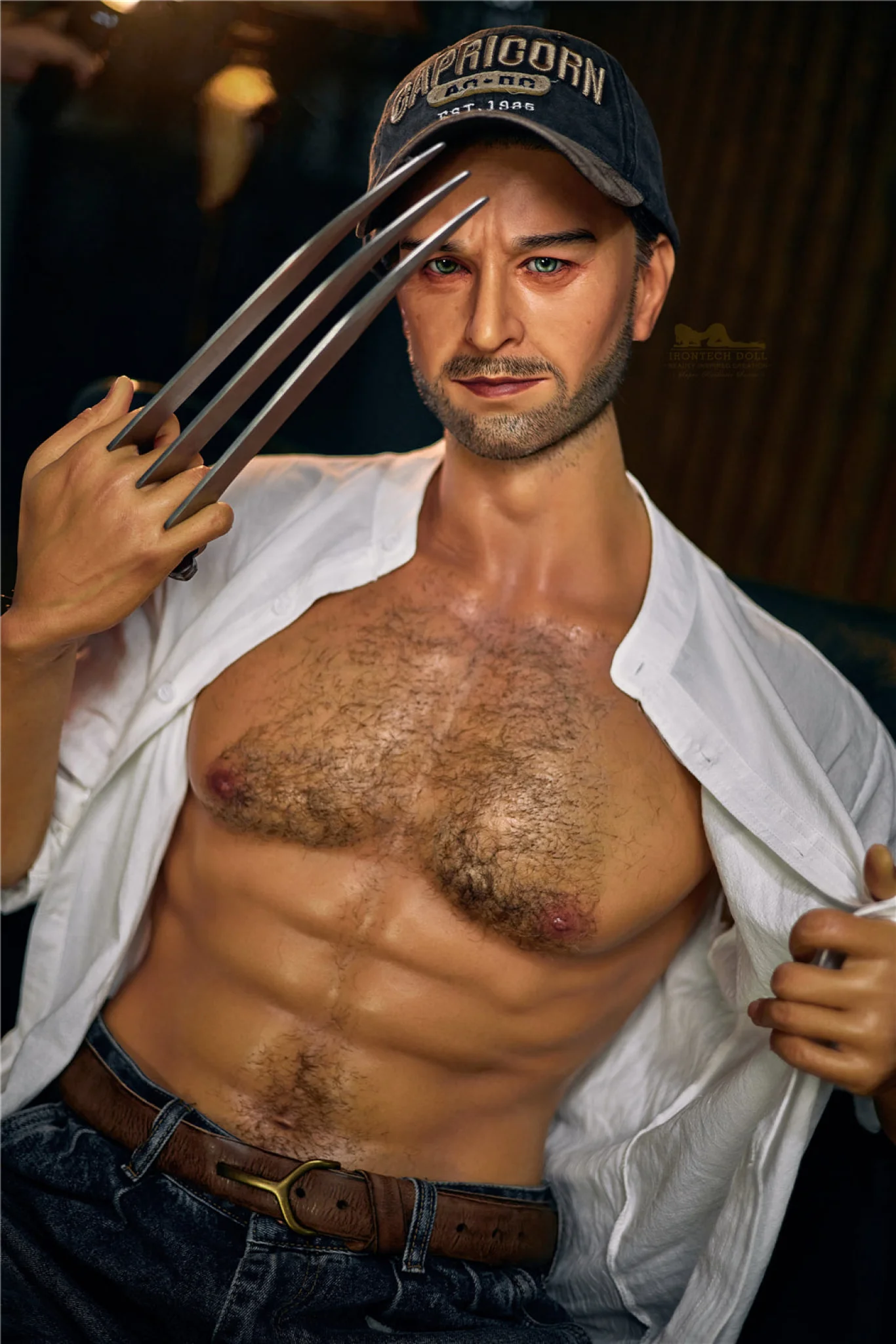 William 176cm( 5ft8) Wolverine Silicone Male Sex Doll - IronTech Doll® - Image 6